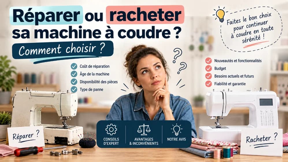 Réparer ou racheter sa machine à coudre ? Comment choisir
