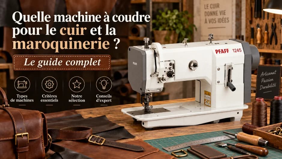 Quelle machine à coudre pour le cuir et la maroquinerie ? Le guide complet