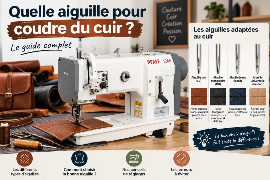 Quelle aiguille pour coudre du cuir ? Le guide complet