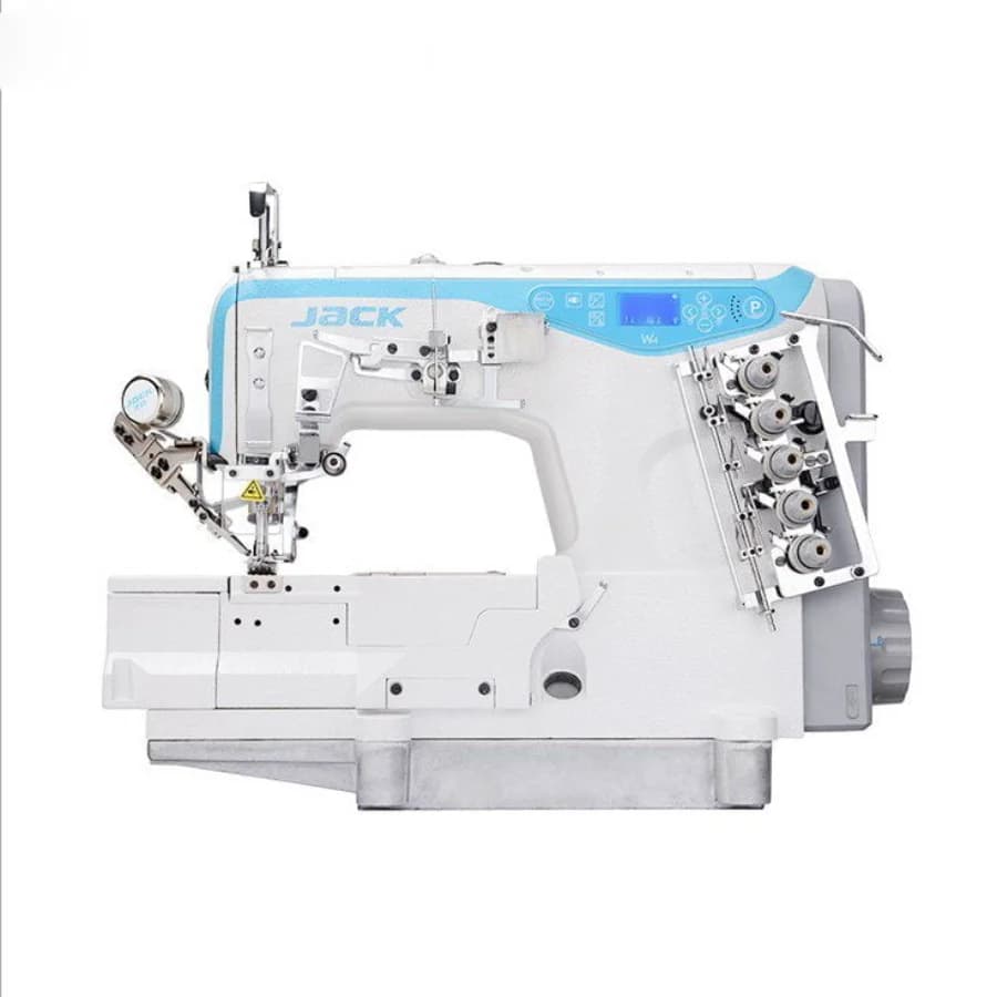 Overlockmachine JACK W4D Platte basis met snijmachine — vue 4