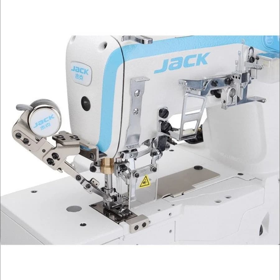 Overlockmachine JACK W4D Platte basis met snijmachine — vue 5