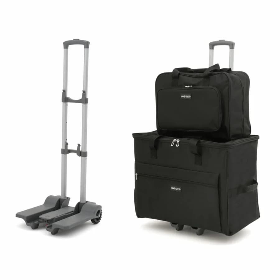 Trolley XXL Preto para Transporte de Máquinas de costura / Bordadoras / Overloque / Scanncut